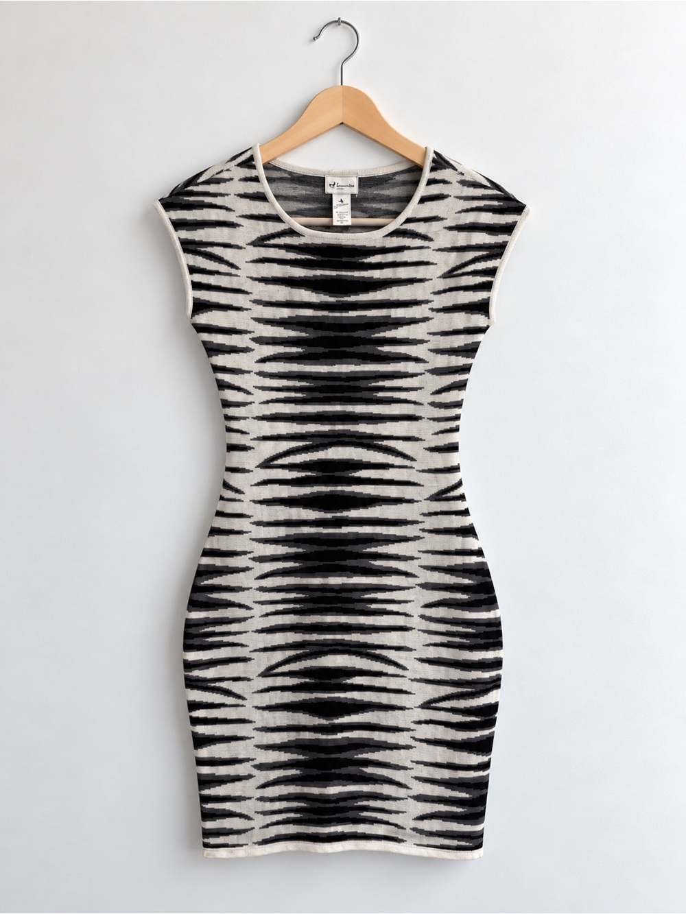 Dynamite Animal Jacquard Open Back Knit Dress – Size Large
